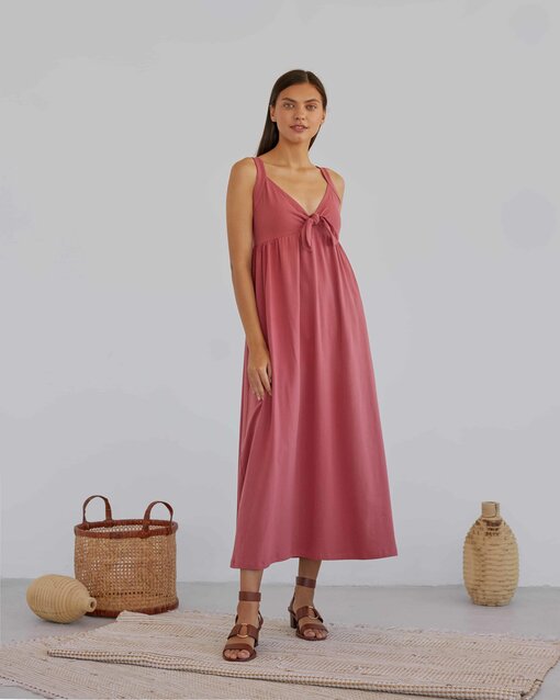 Терракотовый сарафан для будущих и кормящих мам Rodos — изображение 5