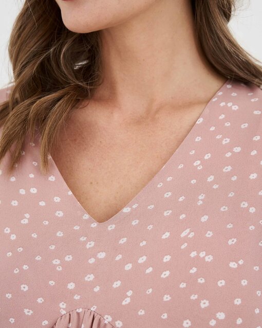 Пудровое платье для будущих мам Brenda — изображение 3