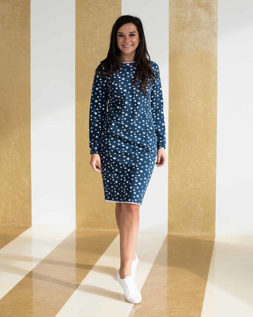 Платье для беременных и кормящих Molli со звездочками — изображение 3