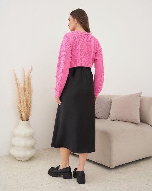 Розовый кроп-джемпер для будущих мам Saint — изображение 4