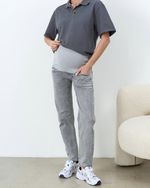 Серые джинсы moms для будущих мам Siam NEW — изображение 4