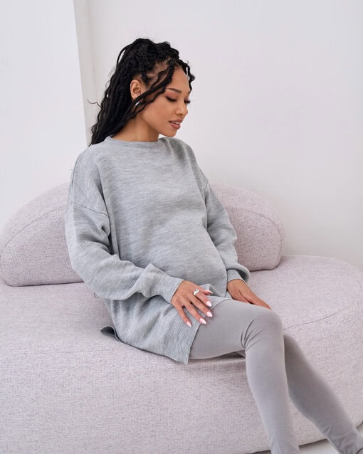 Серый джемпер-оверсайз Davis — изображение 3