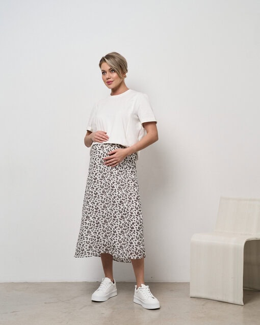 Молочная юбка в лео-принт Nessy — изображение 5