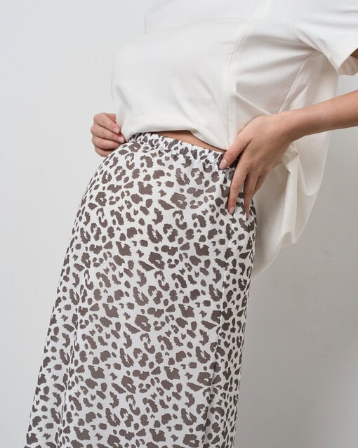 Молочная юбка в лео-принт Nessy — изображение 2