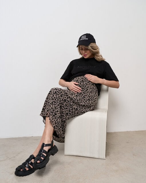 Кофейная юбка в лео-принт Nessy — изображение 6