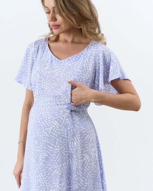 Лавандовое платье для будущих и кормящих мам Ameli — изображение 2