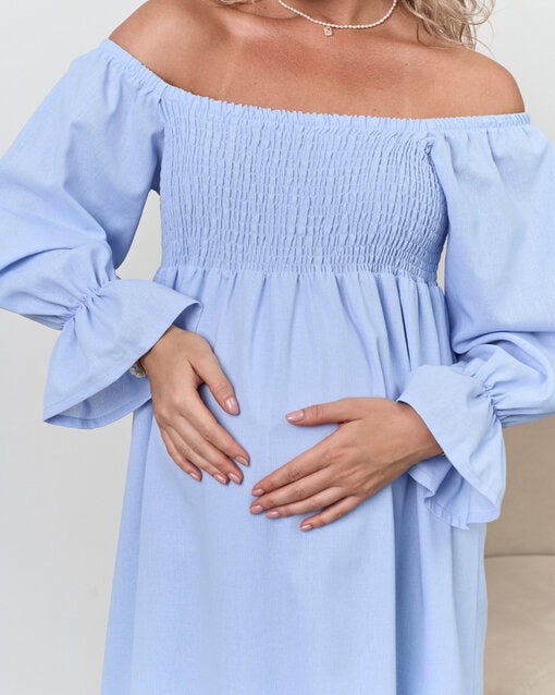 Голубое платье для беременных Verbena — изображение 2