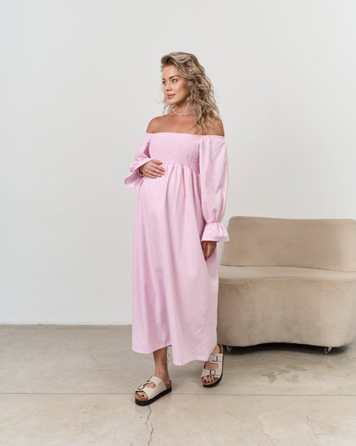 Розовое платье для беременных Verbena — изображение 7