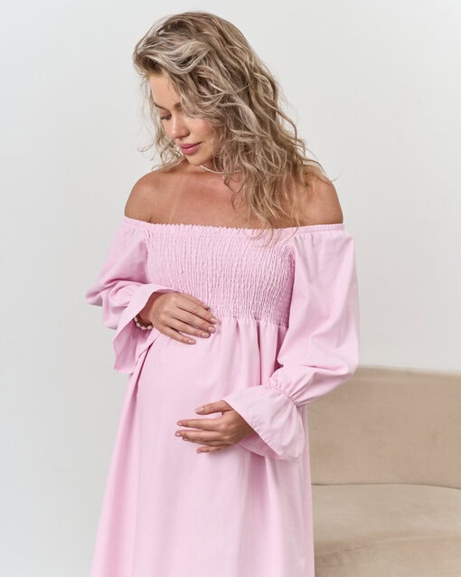 Розовое платье для беременных Verbena — изображение 13