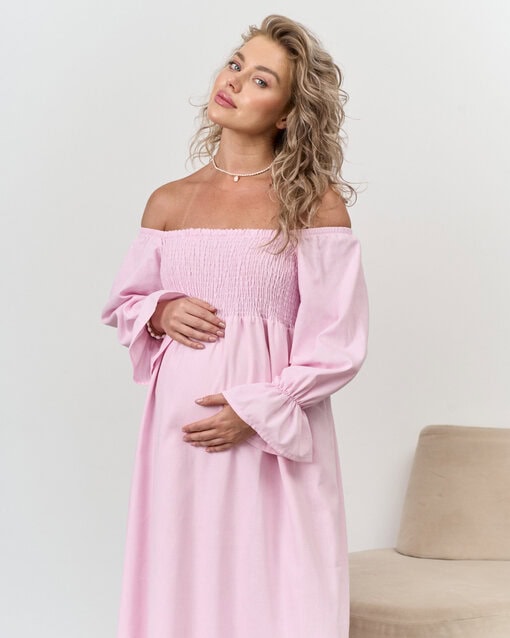 Розовое платье для беременных Verbena — изображение 10