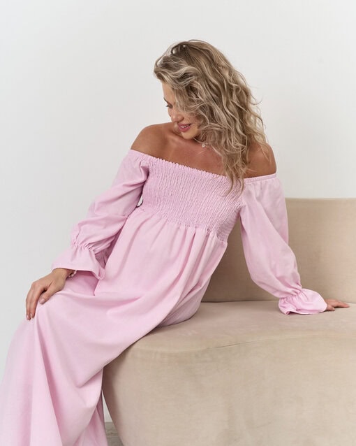 Розовое платье для беременных Verbena — изображение 4