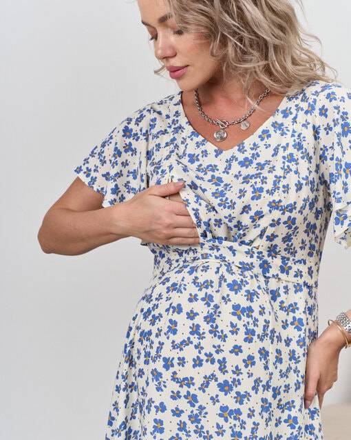 Молочное платье для будущих и кормящих мам Ameli — изображение 2