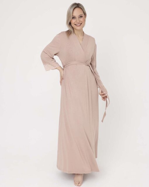 Бежевый домашний комплект для будущих и кормящих мам Monro — изображение 6