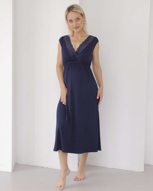 Синий домашний комплект для будущих и кормящих мам Monro — изображение 5