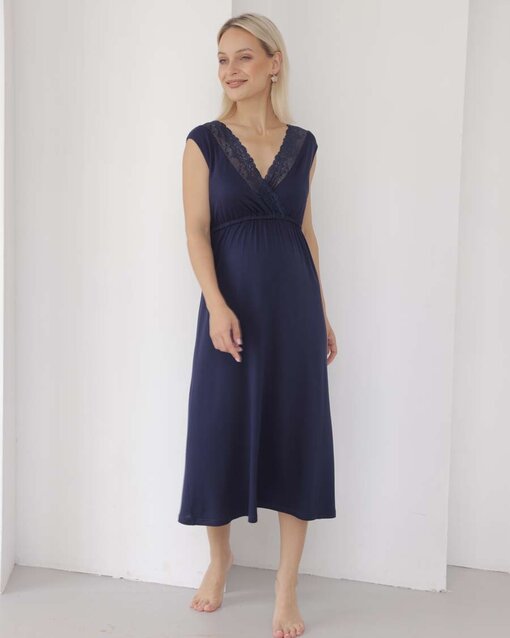 Синий домашний комплект для будущих и кормящих мам Monro — изображение 9