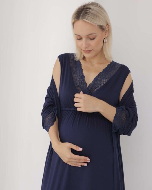 Синий домашний комплект для будущих и кормящих мам Monro — изображение 2