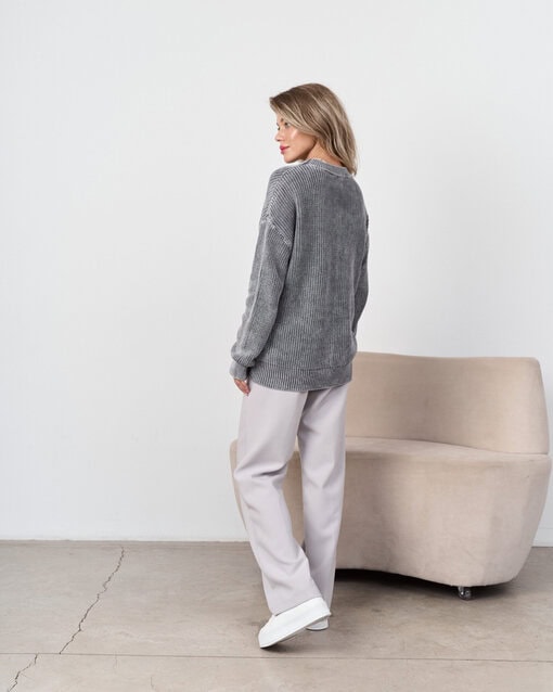 Серые брюки прямого кроя для будущих и кормящих мам Bowie — изображение 6