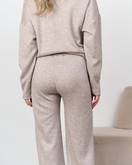 Бежевые теплые брюки для будущих и кормящих мам Trendy — изображение 7