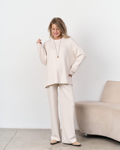 Молочные теплые брюки для будущих и кормящих мам Trendy — изображение 9