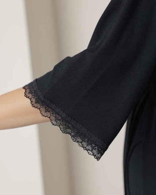 Черный домашний комплект для будущих и кормящих мам Stella — изображение 3