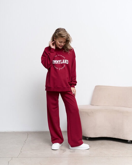 Бордовые брюки для будущих и кормящих мам Flex New — изображение 8