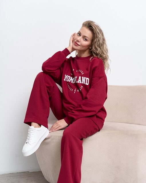 Бордовые брюки для будущих и кормящих мам Flex New — изображение 3