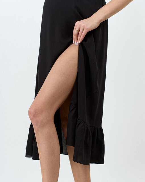 Черное платье для будущих и кормящих мам Italia — изображение 11