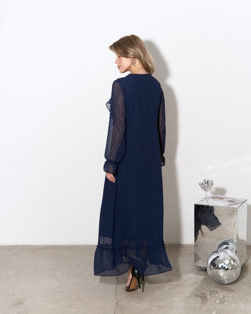 Синее платье для будущих и кормящих мам Bogema — изображение 6