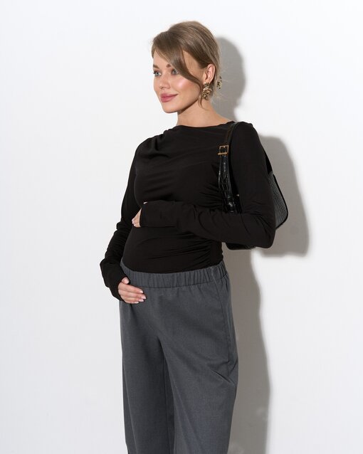 Графитовые брюки для будущих и кормящих мам Porto — изображение 4