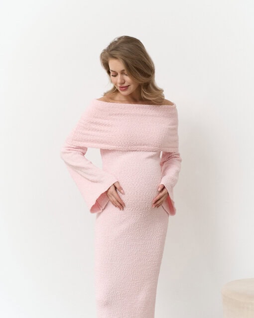 Розовое платье с открытыми плечами Afrodita — изображение 17