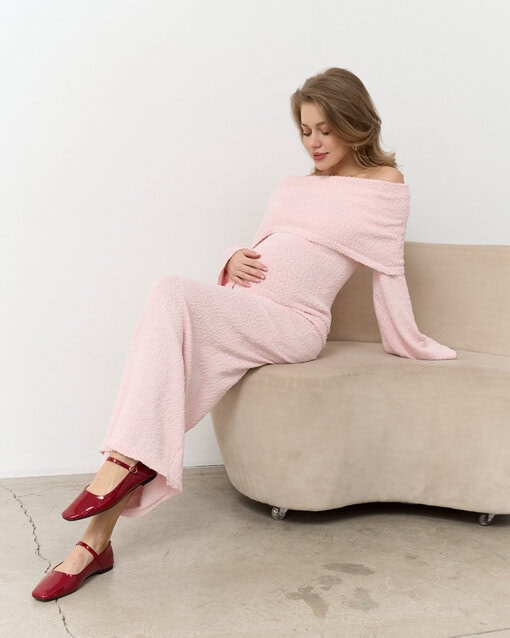 Розовое платье с открытыми плечами Afrodita — изображение 3