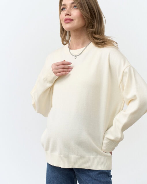 Сливочный базовый джемпер Martin — изображение 7