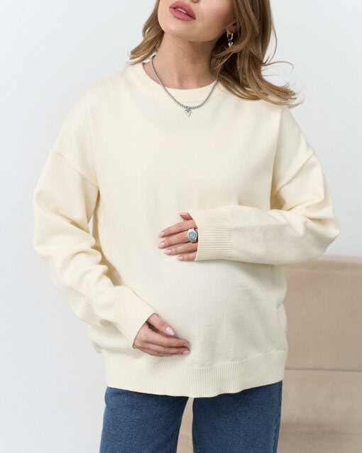 Сливочный базовый джемпер Martin — изображение 4