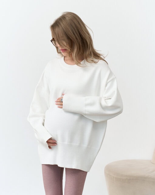 Молочный удлиненный джемпер Deson — изображение 5
