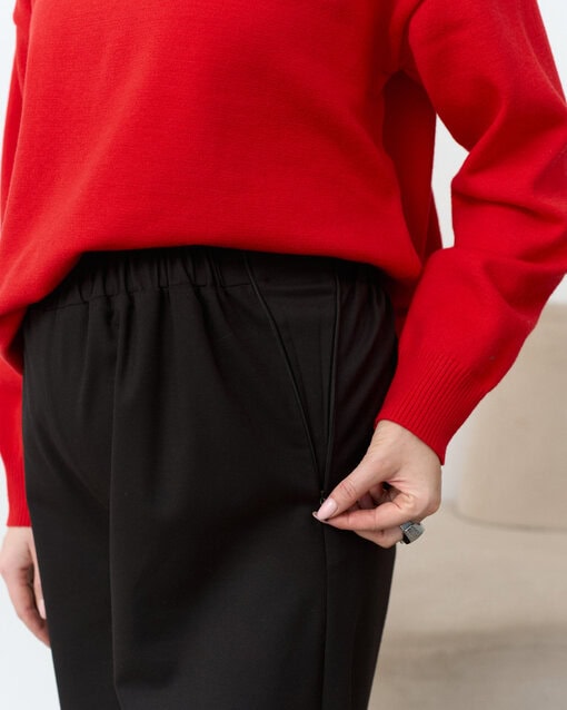 Черные брюки для будущих и кормящих мам Porto — изображение 2