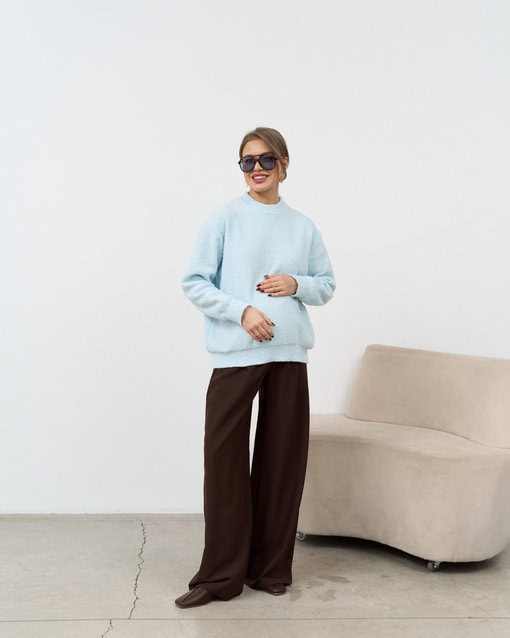 Голубой джемпер из пряжи букле Tommi — изображение 5