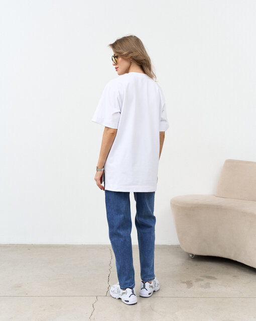 Белая футболка для будущих и кормящих мам Welcome to Mommyland — изображение 11