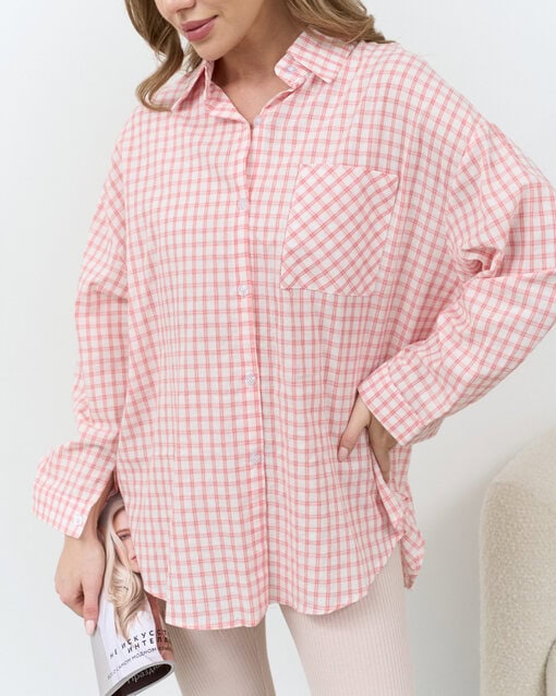 Красная рубашка в клетку Liam — изображение 2