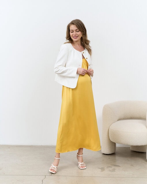 Молочный жакет из ткани-букле Gale — изображение 3