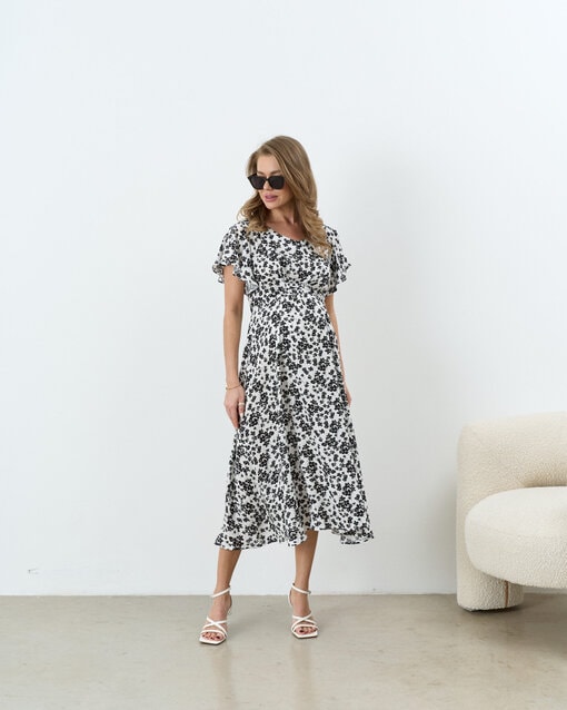 Белое платье для будущих и кормящих мам Ameli New — изображение 8