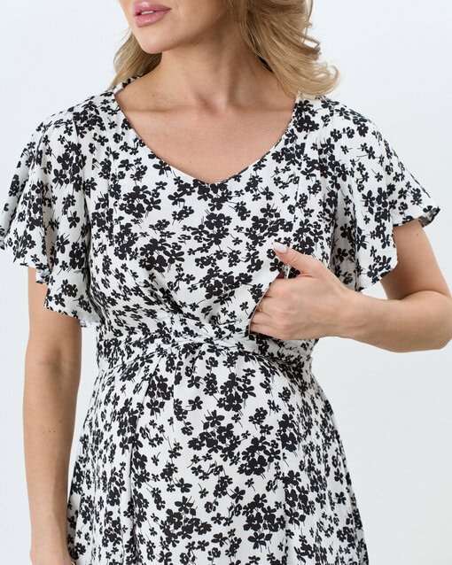 Белое платье для будущих и кормящих мам Ameli New — изображение 9