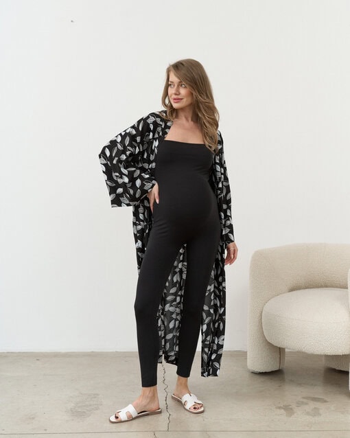 Черный комбинезон с леггинсами Pilates Princess — изображение 16