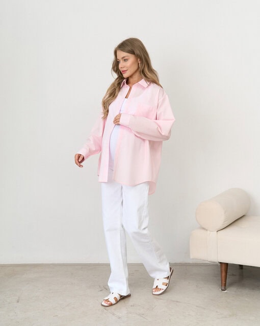 Белые джинсы прямого кроя для будущих мам Vitta — изображение 2