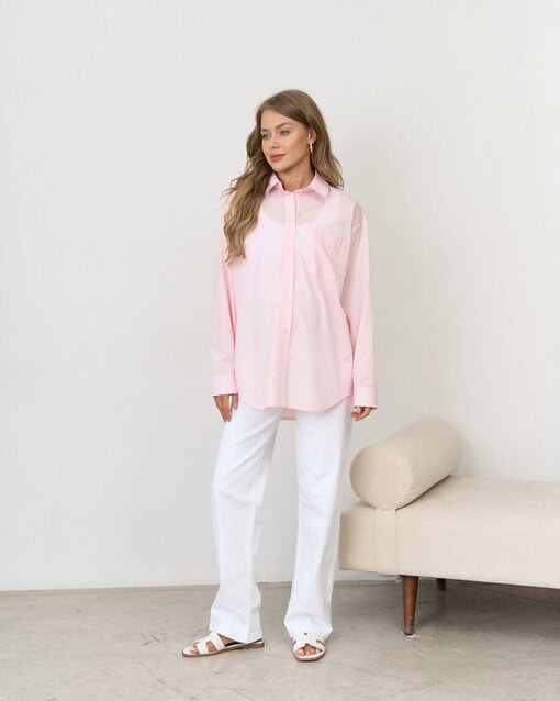 Белые джинсы прямого кроя для будущих мам Vitta — изображение 5