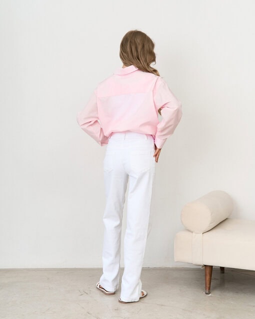 Белые джинсы прямого кроя для будущих мам Vitta — изображение 7