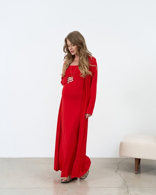 Красный комплект из вискозы Marlen — изображение 4