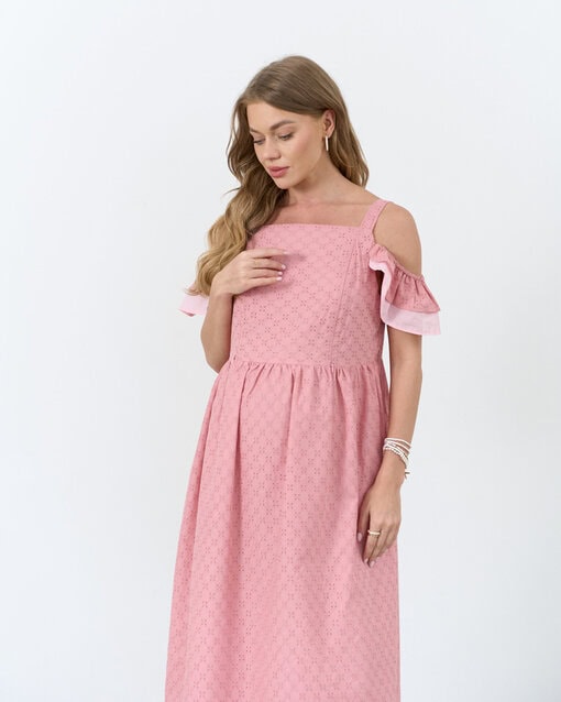 Коралловый сарафан для беременных и кормящих мам Violetta New — изображение 16