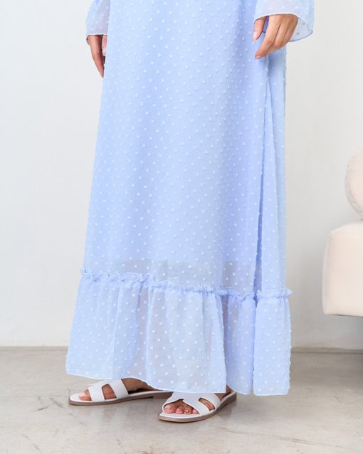 Голубое платье для будущих и кормящих мам Bogema — изображение 10