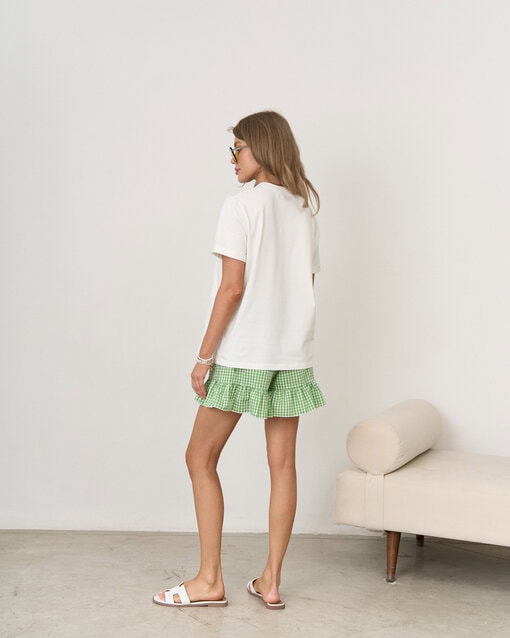 Зеленые шорты в клетку для беременных Siesta — изображение 9