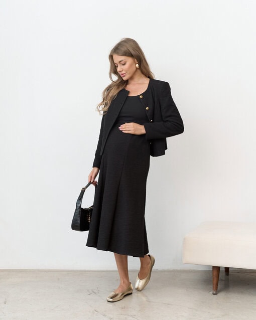 Черная твидовая юбка Gale — изображение 6